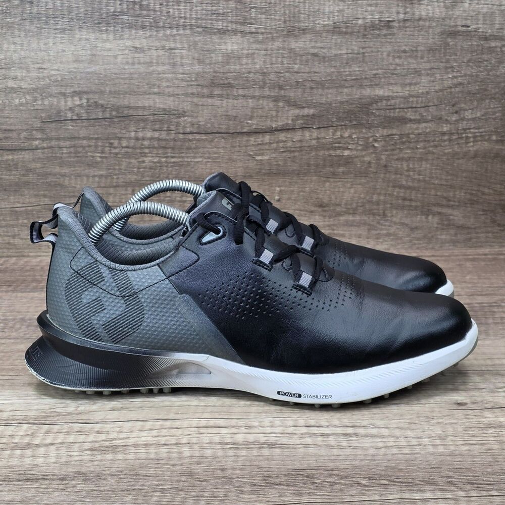 Footjoy Fuel Men's Size 9.5M Black Gray Spikeless Golf Shoes 55451